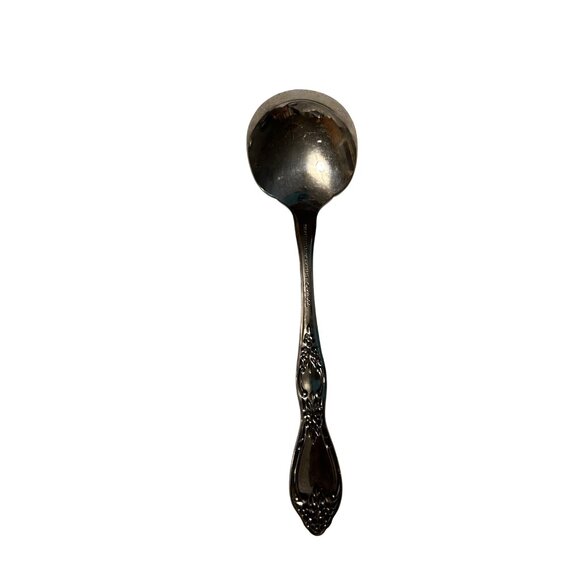 Oneida Silver Huntington Stainless Flower Pattern sugar Spoon glossy floral - Picture 4 of 4